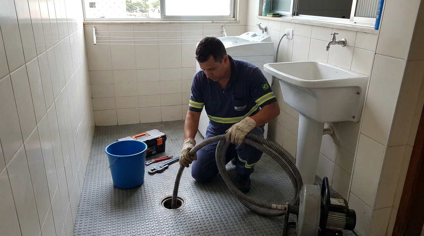 Desobstrução na Cozinha em Mogi das Cruzes‑SP